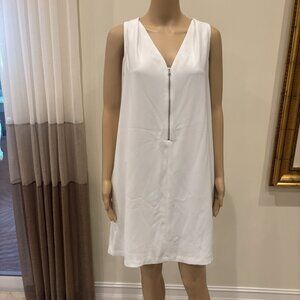 Trina Turk White Sleeveless Shift Dress - Size 12 (NWT)
